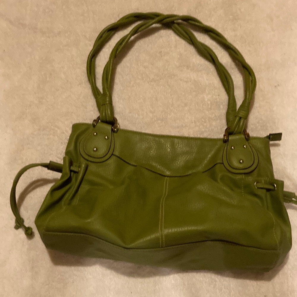 Green Leather Shoulder Bag